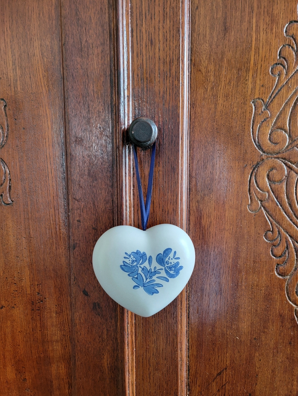 Vintage Pfaltzgraff Yorktown Figural Heart Pomander Potpourri Diffuser Sachet